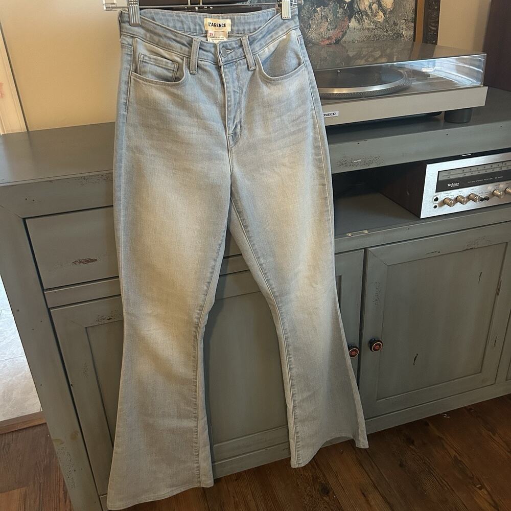 Women's L'AGENCE Marty High-Rise Flare Jeans - Size 25